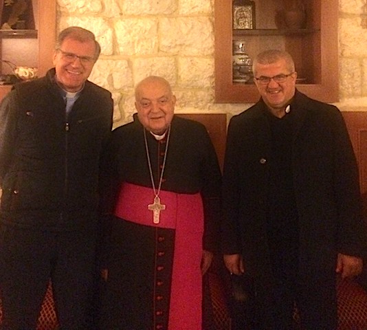 Avec Mgr George Abou Jaoude et Mgr Antoine Michael